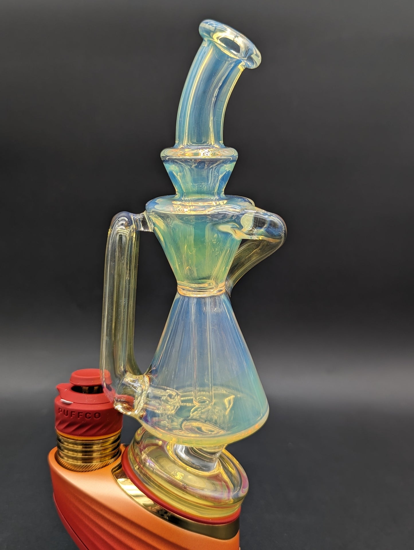 Greek Glass Puffco Peak Recycler Attachment-Avernic Smoke Shop