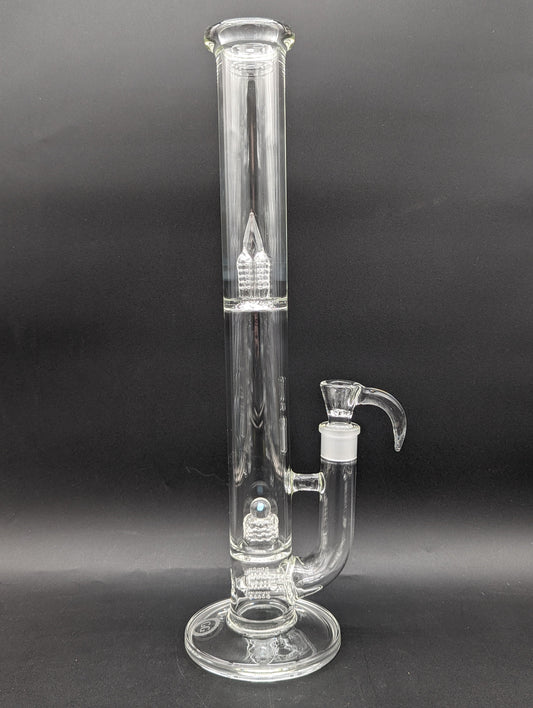 Greek Glass Threeline to 360 Grid Cap Tube w/ Opal
