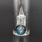 Greek Glass Threeline to 360 Grid Cap Tube w/ Marble-Avernic Smoke Shop