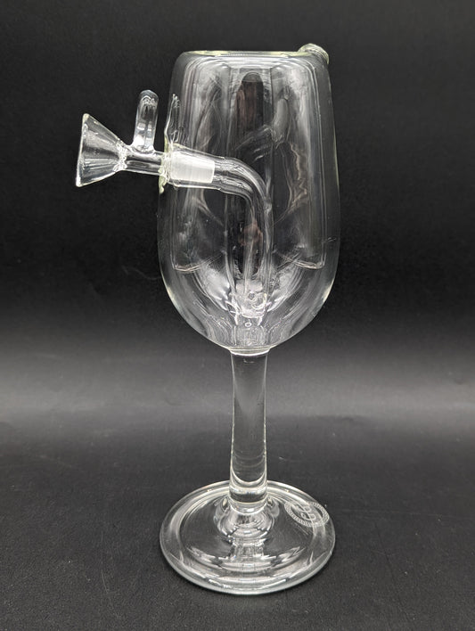 Greek Glass Wine Glass Bubbler-Avernic Smoke Shop