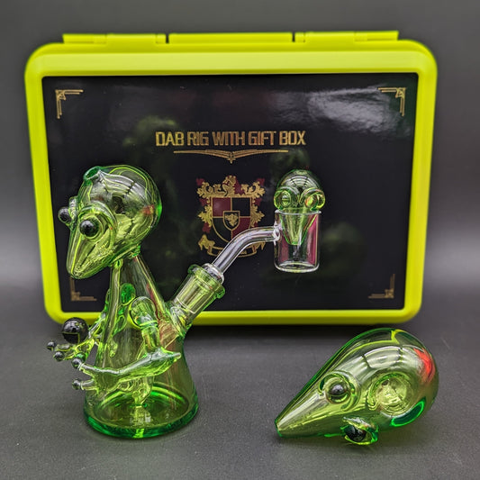 Green Alien Dab Rig Gift Set w/ Case