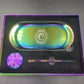 Green Monkey Rainbow Finish Rolling Tray & Grinder Kit-Avernic Smoke Shop
