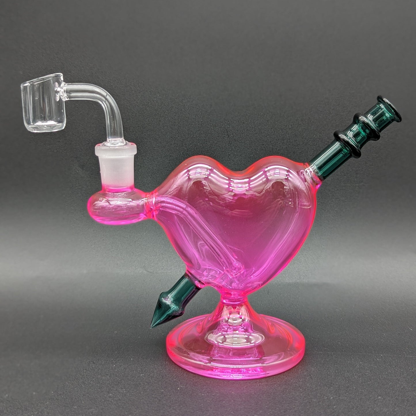Heart Shaped Dab Rig w/ Banger-Avernic Smoke Shop
