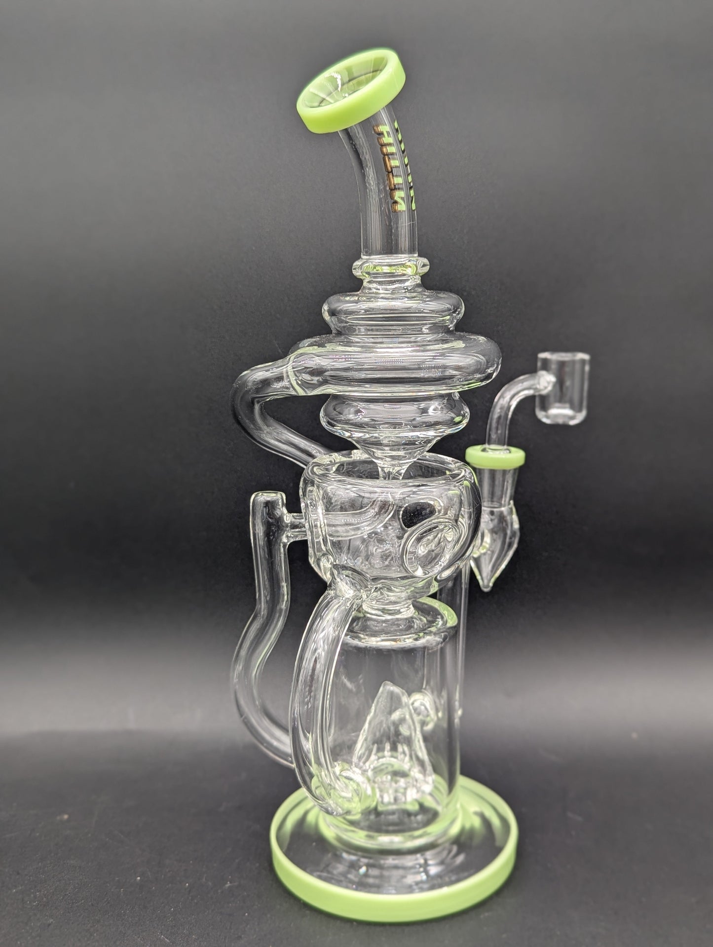 Hittin Glass 11" Swiss Cup Recycler Dab Rig-Avernic Smoke Shop