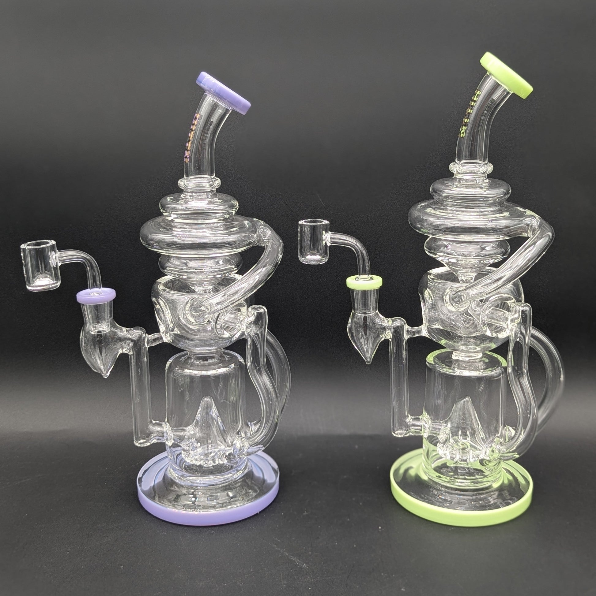 Hittin Glass 11" Swiss Cup Recycler Dab Rig-Avernic Smoke Shop