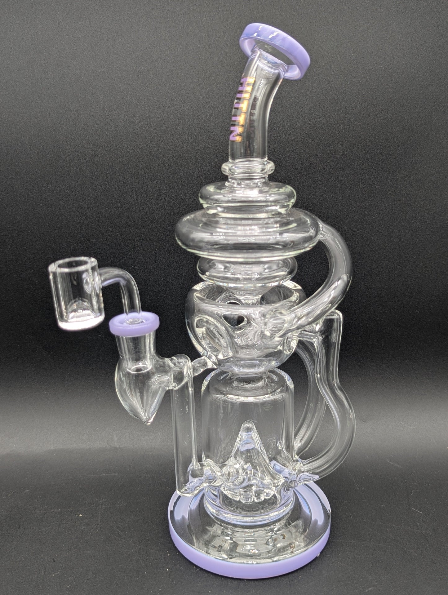 Hittin Glass 11" Swiss Cup Recycler Dab Rig-Avernic Smoke Shop