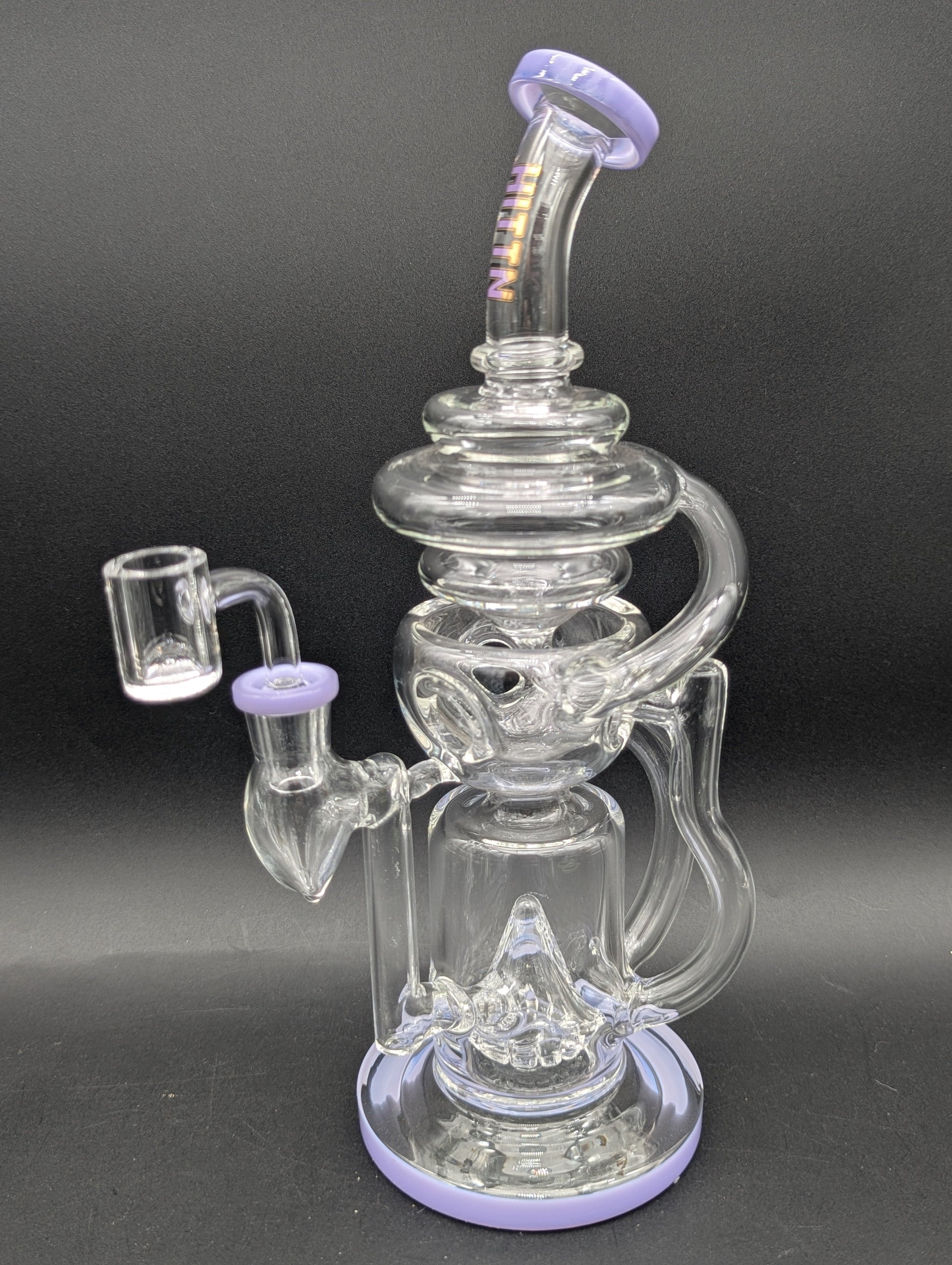 Hittin Glass 11" Swiss Cup Recycler Dab Rig-Avernic Smoke Shop
