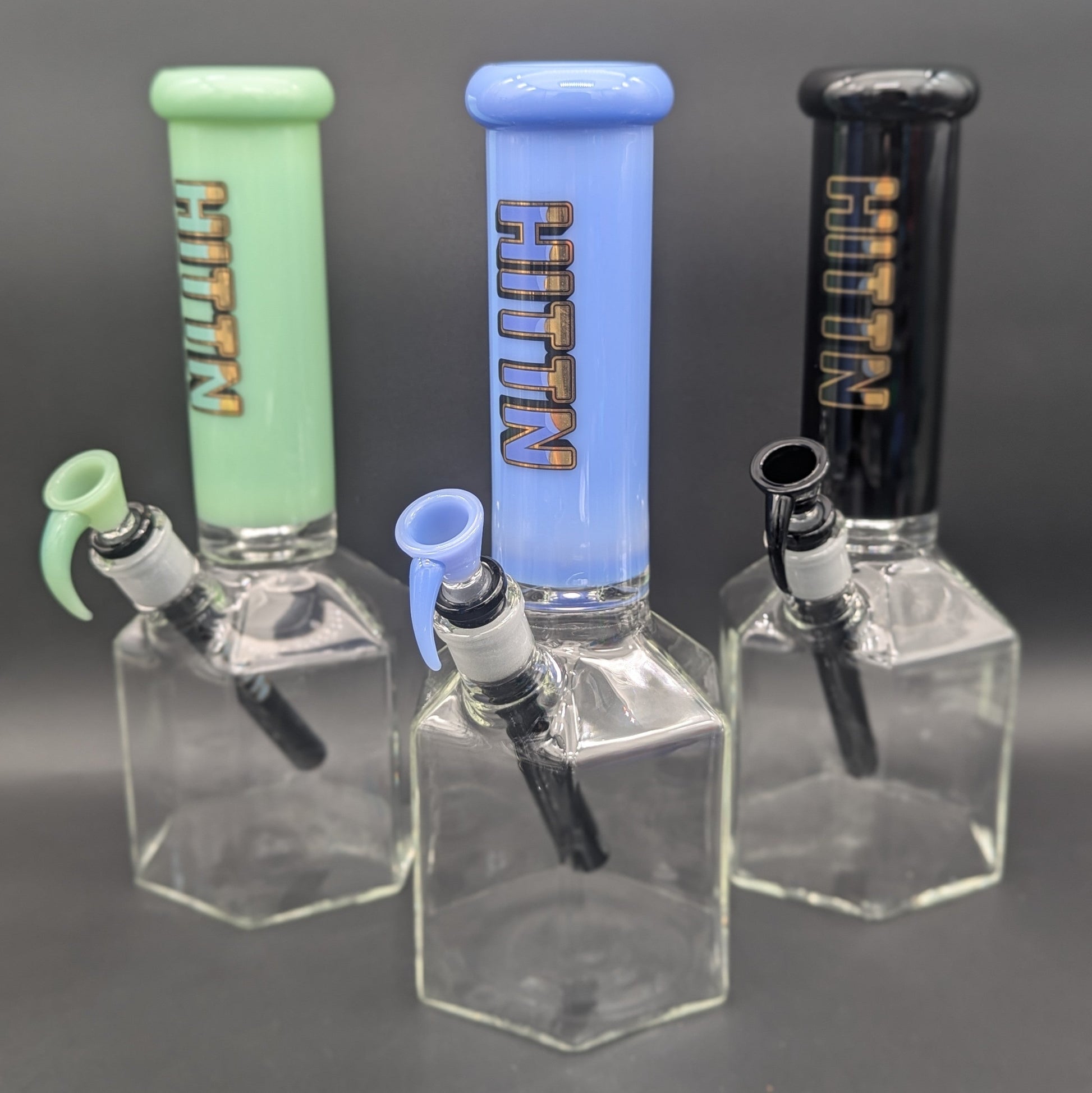 Hittin Glass Hexagon Beaker Bong-Avernic Smoke Shop