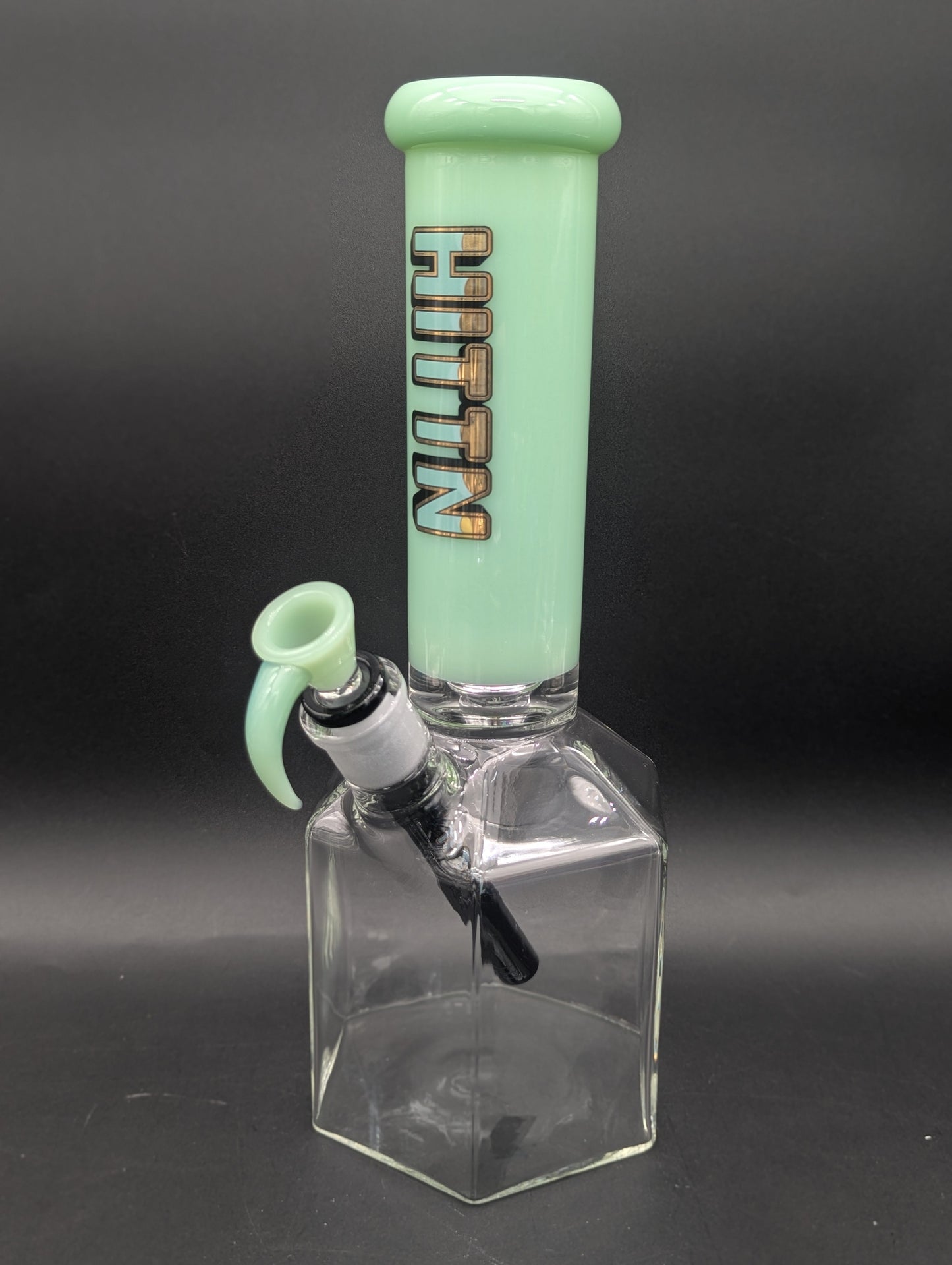 Hittin Glass Hexagon Beaker Bong-Avernic Smoke Shop