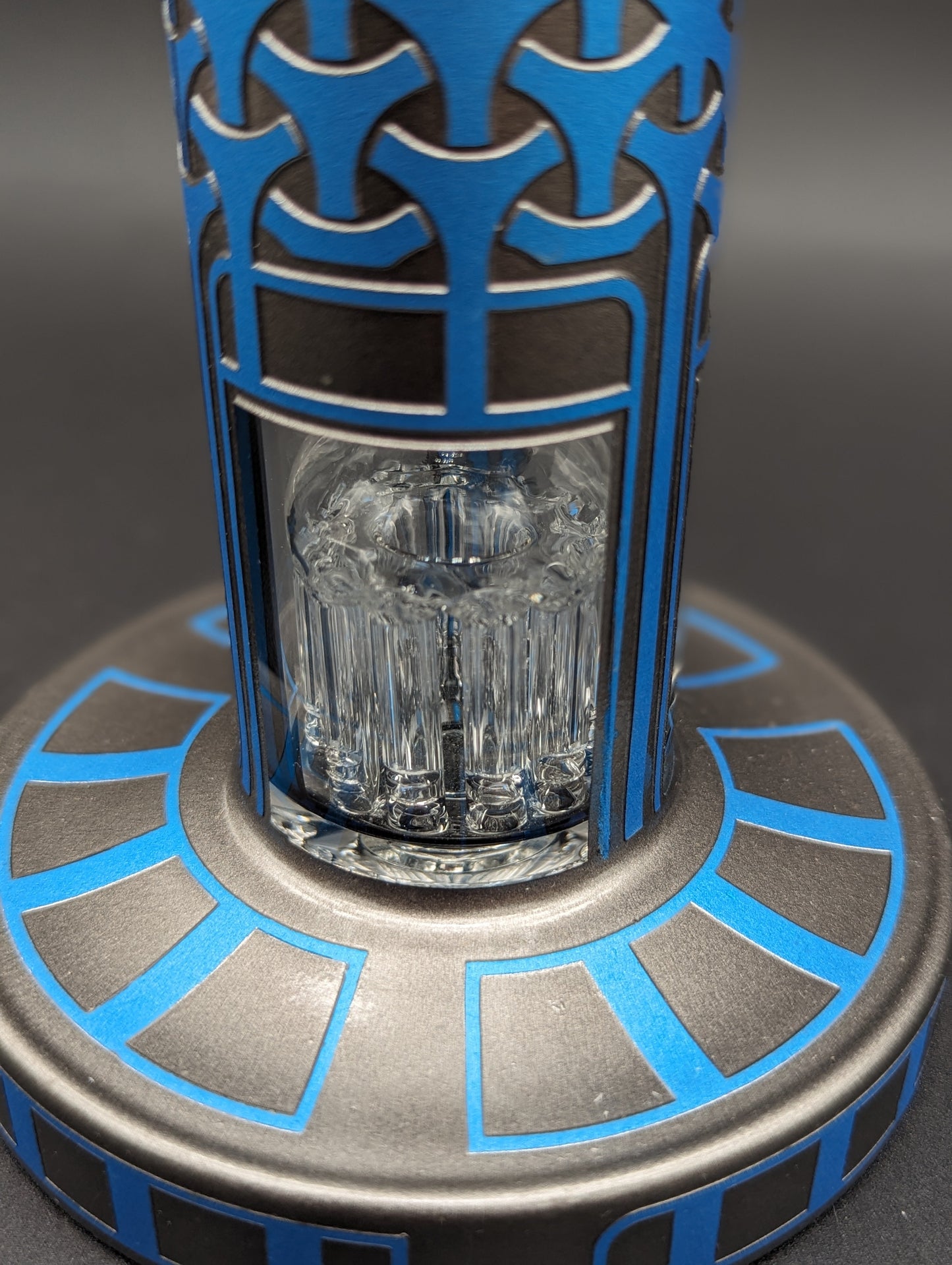 Asteroid Glass - Ionic Armor 9″ Water Pipe-Avernic Smoke Shop