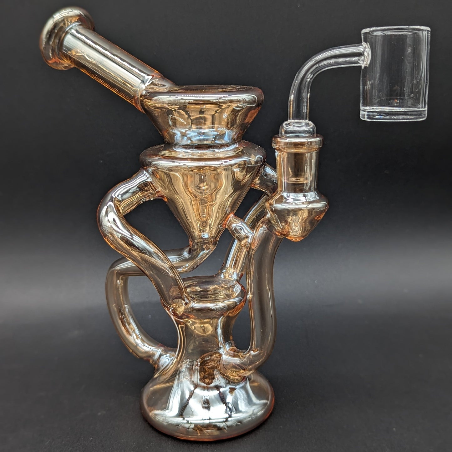 Iridescent Dual Uptake Recycler Dab Rig-Avernic Smoke Shop