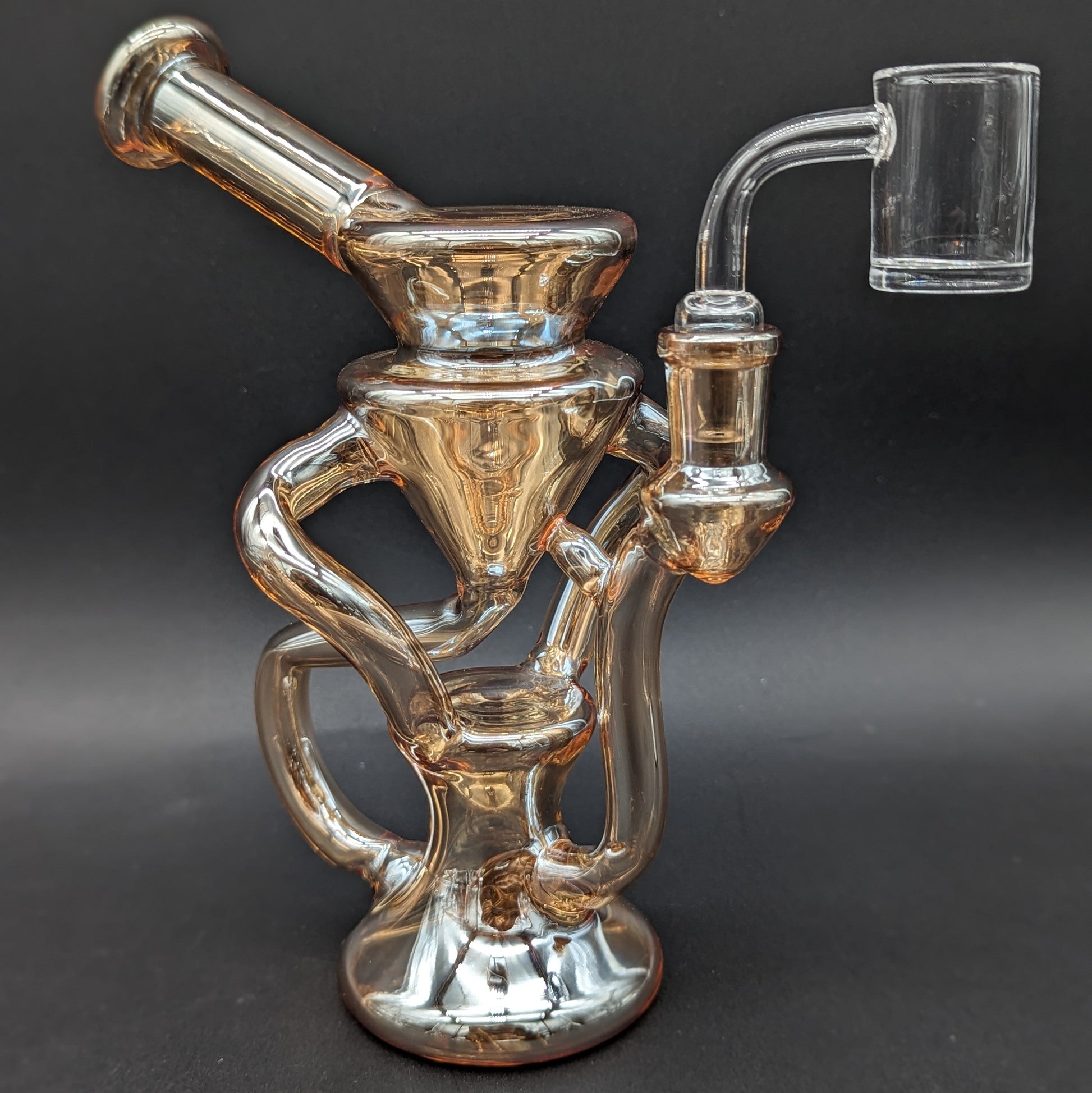 Iridescent Dual Uptake Recycler Dab Rig-Avernic Smoke Shop