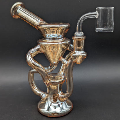 Iridescent Dual Uptake Recycler Dab Rig-Avernic Smoke Shop