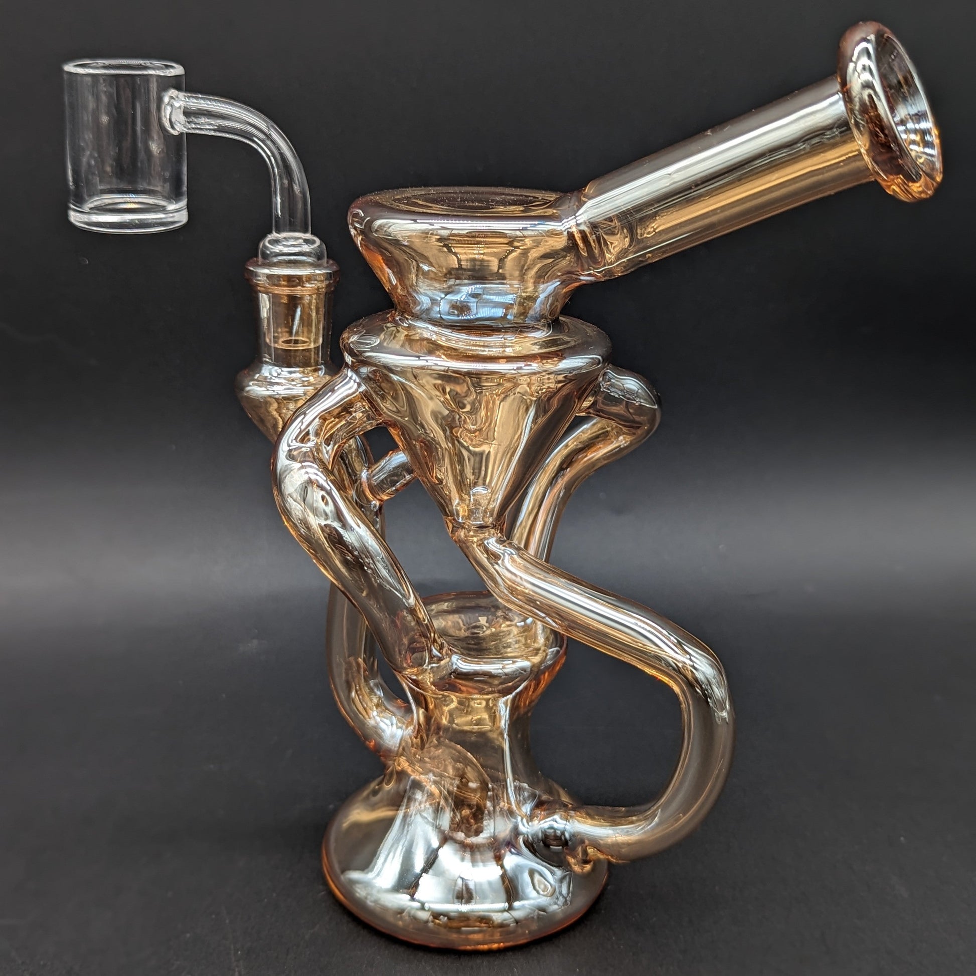 Iridescent Dual Uptake Recycler Dab Rig-Avernic Smoke Shop