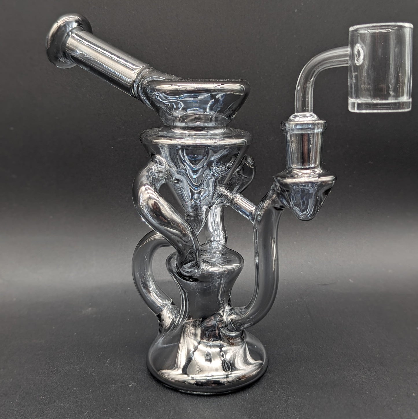 Iridescent Dual Uptake Recycler Dab Rig-Avernic Smoke Shop
