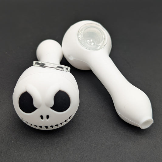 Jake Skeleton Silicone Hand Pipe | 4.5"-Avernic Smoke Shop
