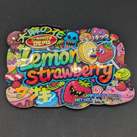 Kandy Depot Lemon Strawberry 3.5g Mylar Bag