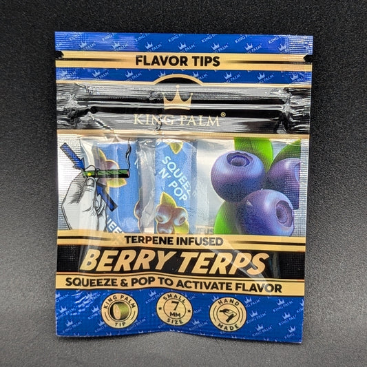 King Palm 2pk Flavor Filter Tips - Berry Terps-Avernic Smoke Shop