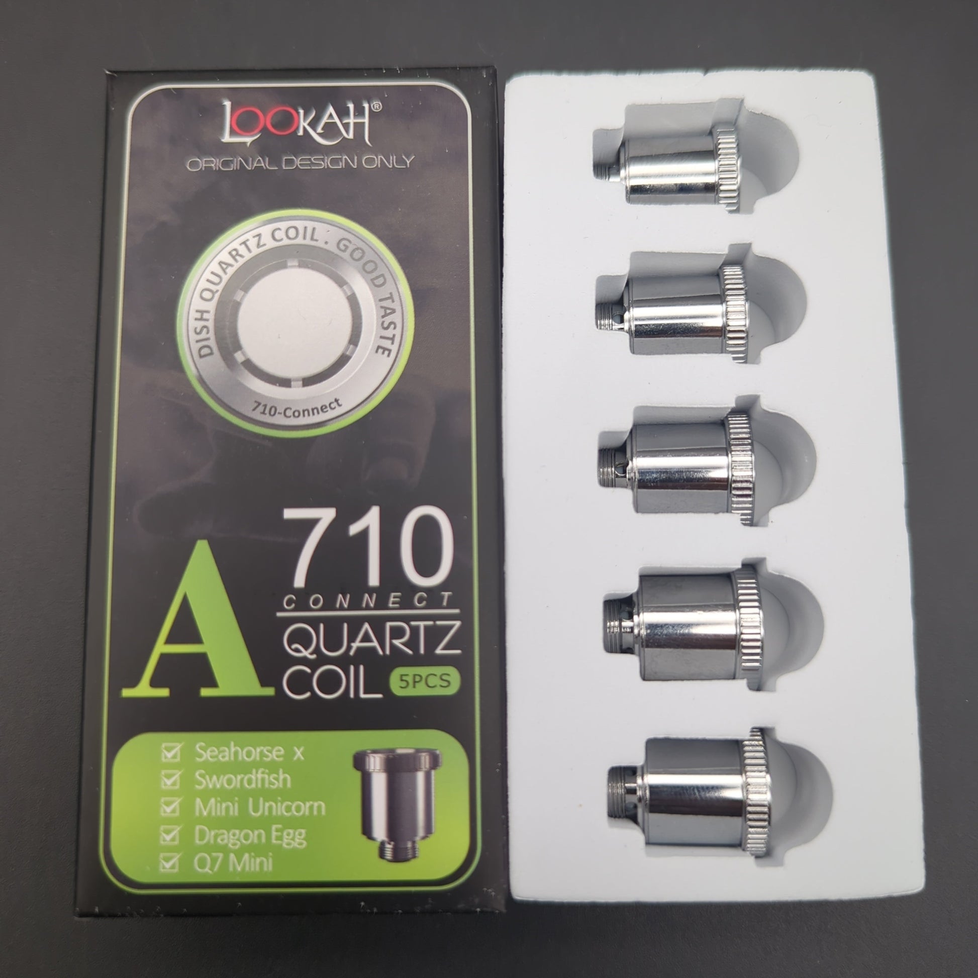 Lookah 710 Connect Quartz Coil A | 5pc | Dish-Avernic Smoke Shop