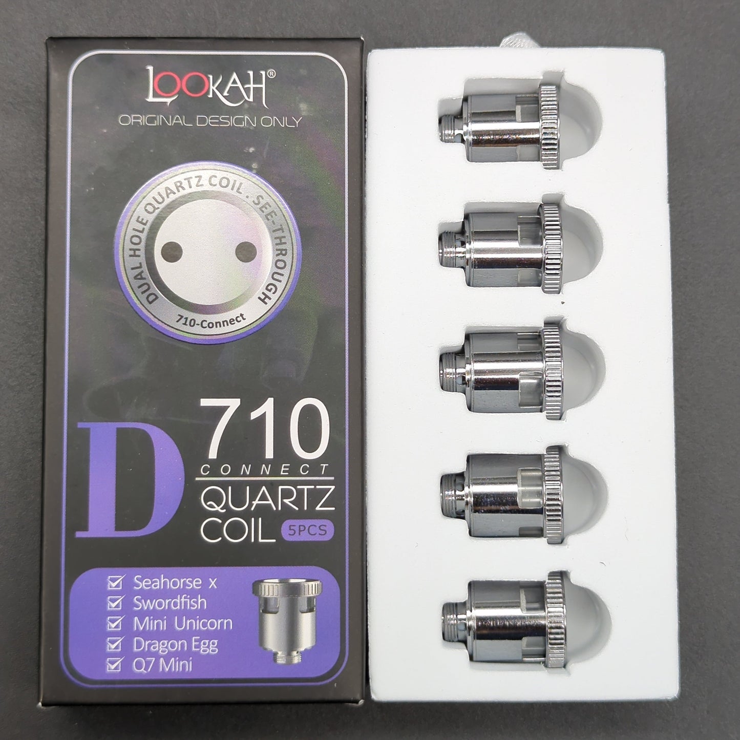 Lookah 710 Connect Quartz Coil D | 5 Pack-Avernic Smoke Shop