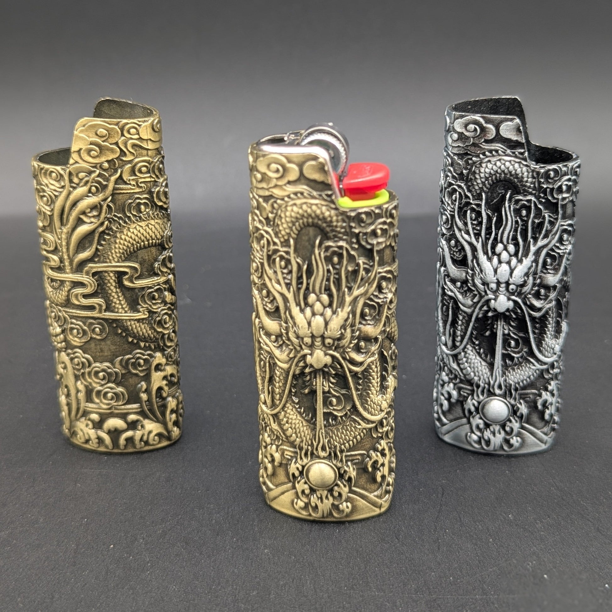 Metal Dragon BIC Lighter Sleeve-Avernic Smoke Shop
