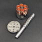 Metal Revolver Pipe With Grinder 5"-Avernic Smoke Shop