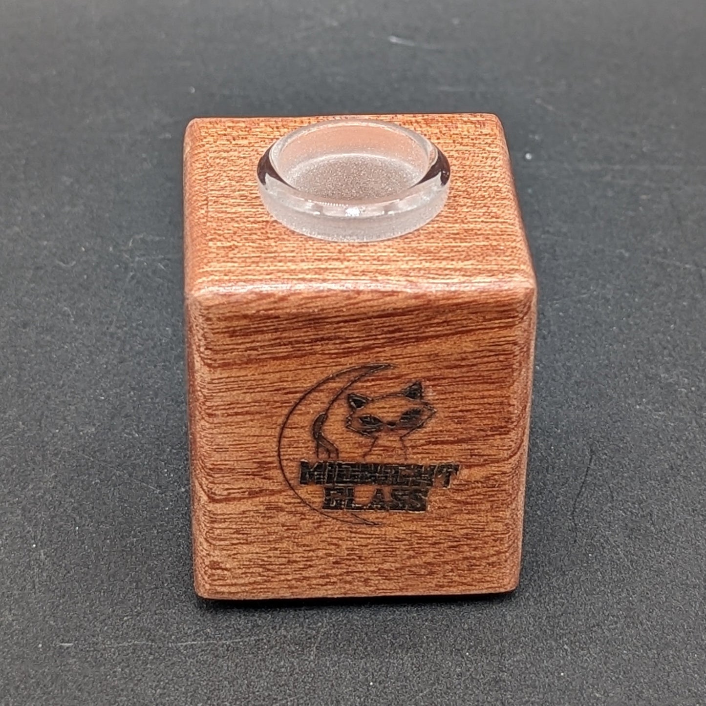 Midnight Glass - 1 Piece Wooden 18mm Slide Holders-Avernic Smoke Shop