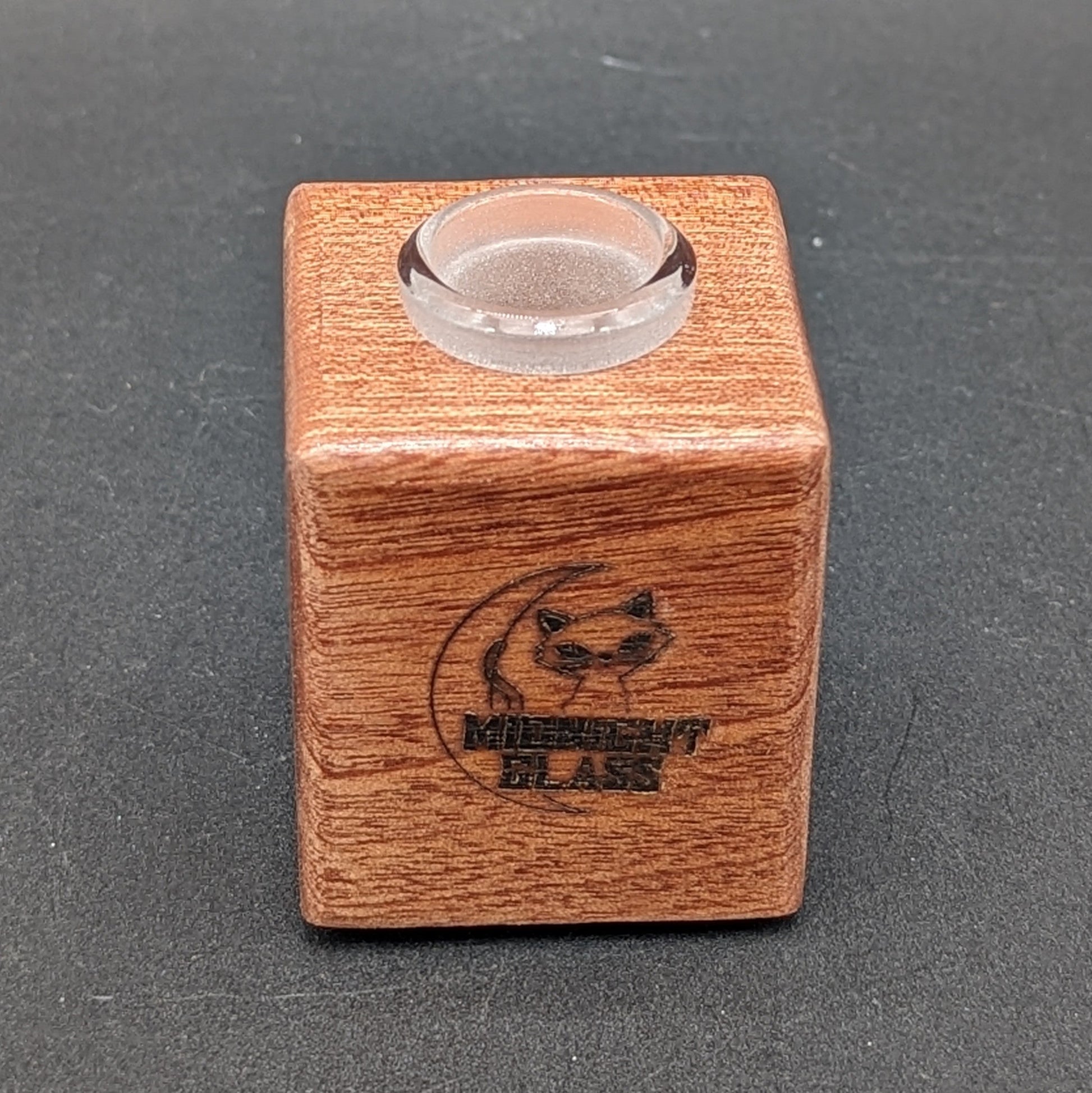 Midnight Glass - 1 Piece Wooden 18mm Slide Holders-Avernic Smoke Shop