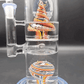 Midnight Glass 11" Double Chamber Swirled Water Pipe-Avernic Smoke Shop