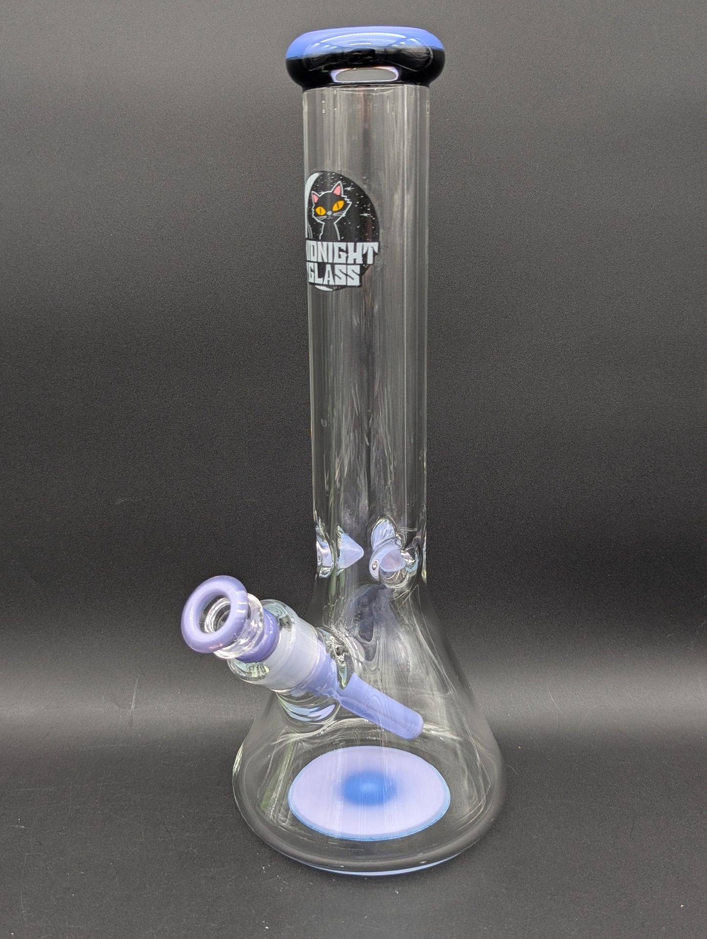 Midnight Glass 14" 9mm Beaker Bong-Avernic Smoke Shop
