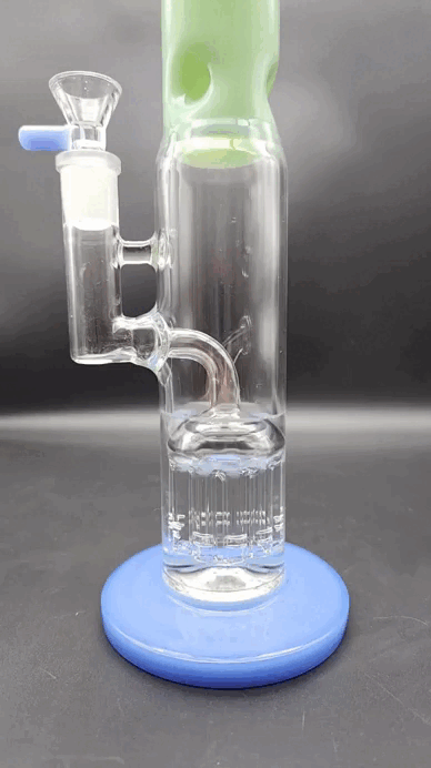 Midnight Glass 14.5" Straight Tube w/ Tree Perc-Avernic Smoke Shop