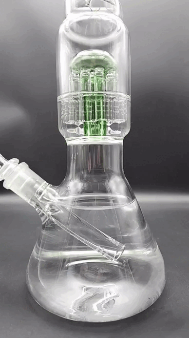 Midnight Glass 15.5" Classic Beaker w/ Tree Perc-Avernic Smoke Shop