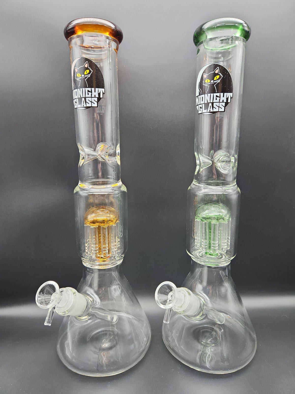 Midnight Glass 15.5" Classic Beaker w/ Tree Perc-Avernic Smoke Shop