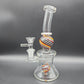 Midnight Glass 7.5" Rainbow Sphere Water Pipe-Avernic Smoke Shop