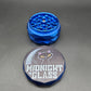 Midnight Glass Diamond Carved Grinders-Avernic Smoke Shop