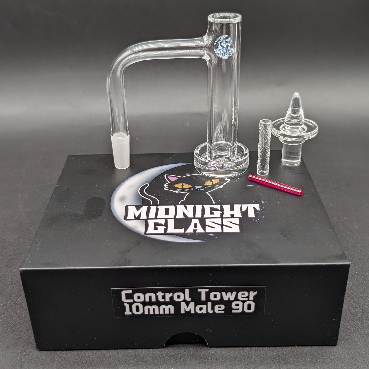 Midnight Quartz 80mm Control Tower Set 10mm-Avernic Smoke Shop