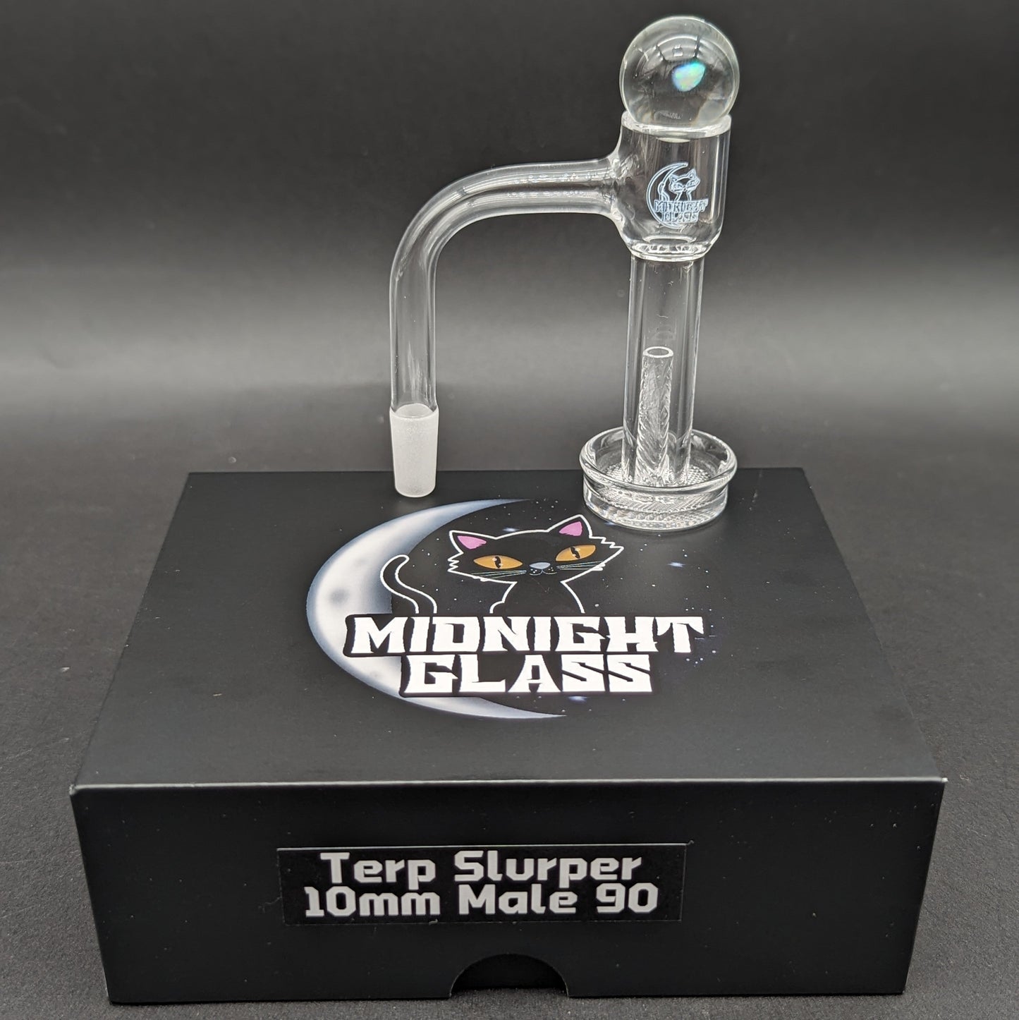 Midnight Quartz Grided Slurper Set 10mm-Avernic Smoke Shop