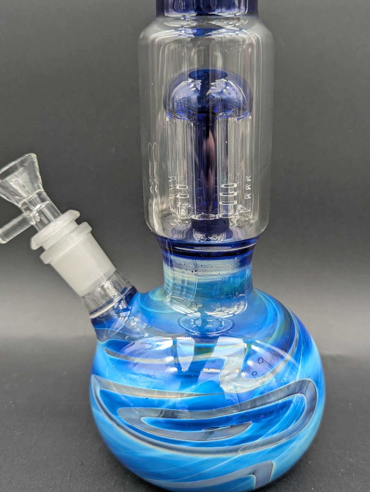 Milky Fade Beaker w/ Tree Perc | 11"-Avernic Smoke Shop