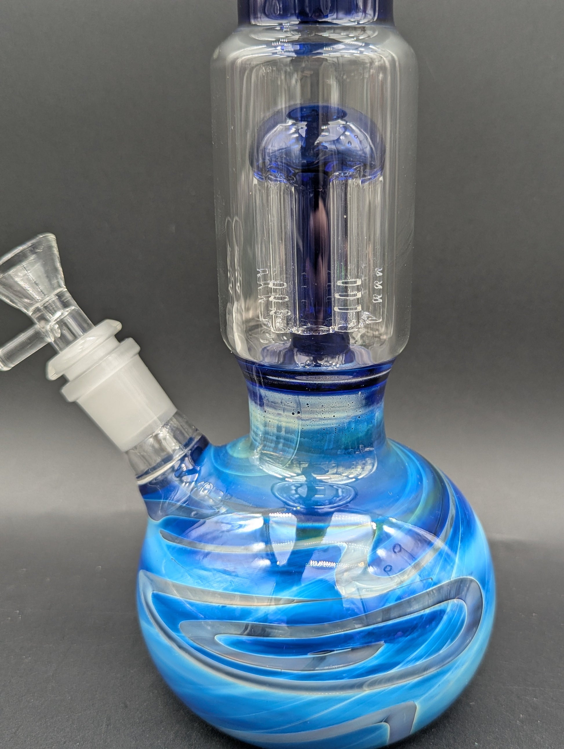 Milky Fade Beaker w/ Tree Perc | 11"-Avernic Smoke Shop