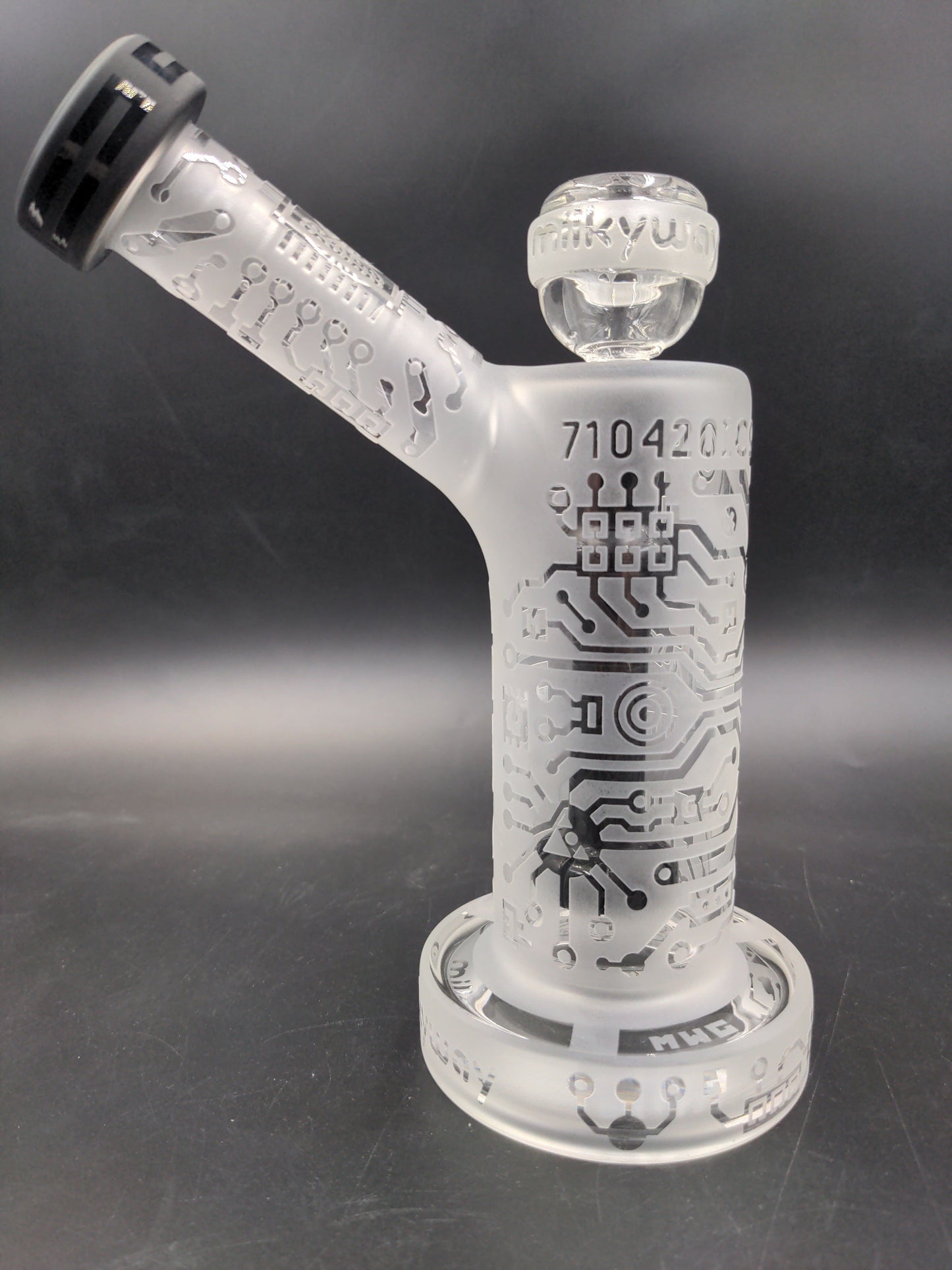 Milky Way Glass Onyx Core Bubbler - Avernic Smoke Shop