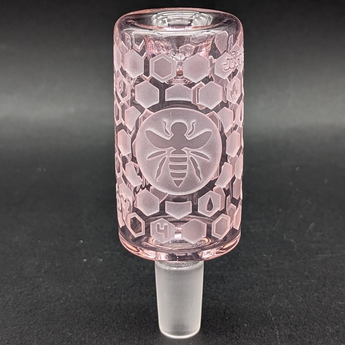 Milkyway Glass Bee Hive Pink Long Bowl