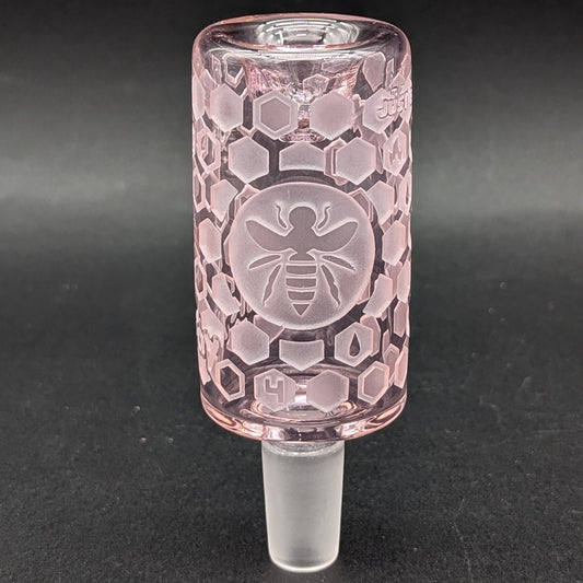Milkyway Glass Bee Hive Pink Long Bowl