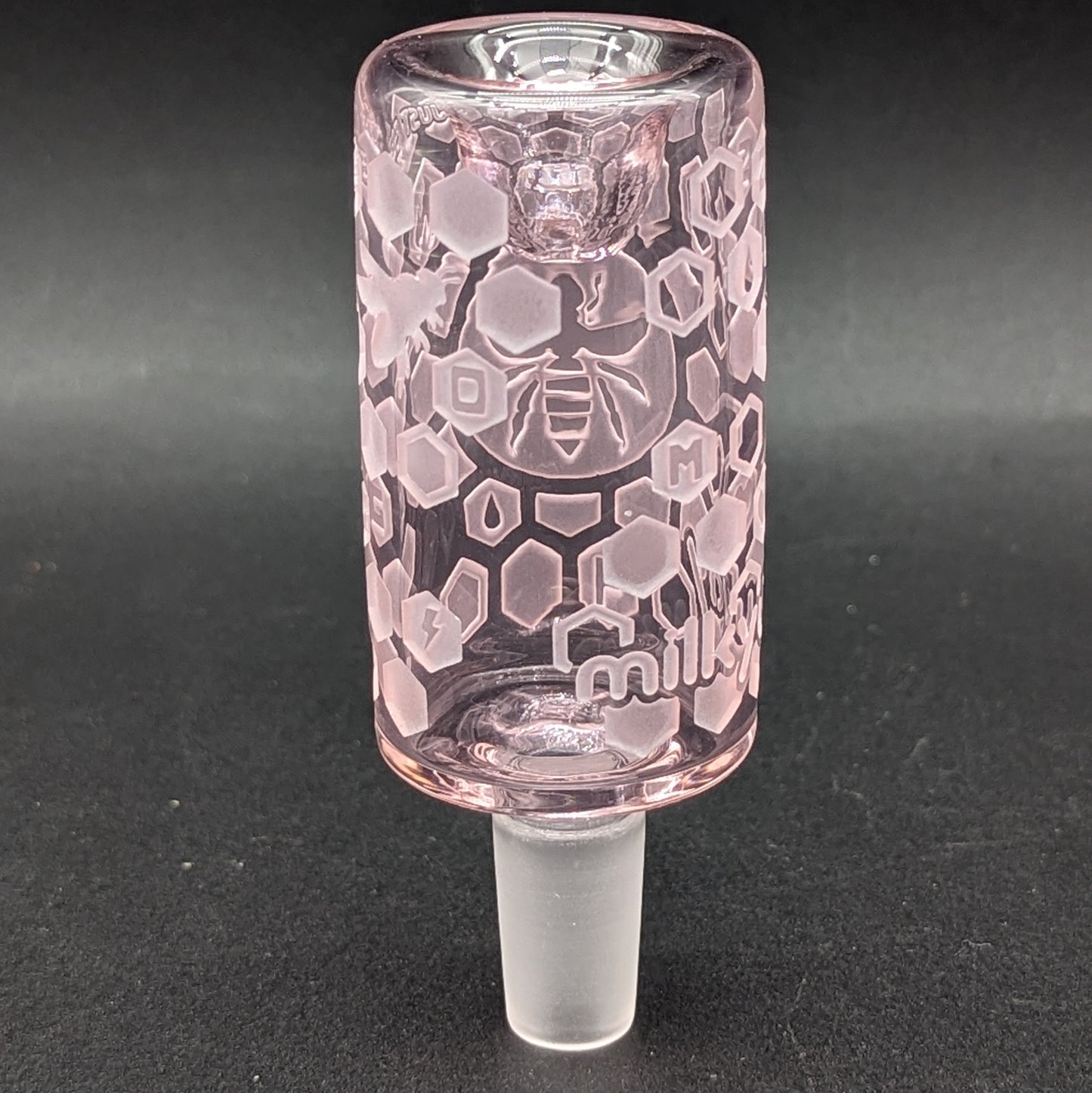 Milkyway Glass Bee Hive Pink Long Bowl