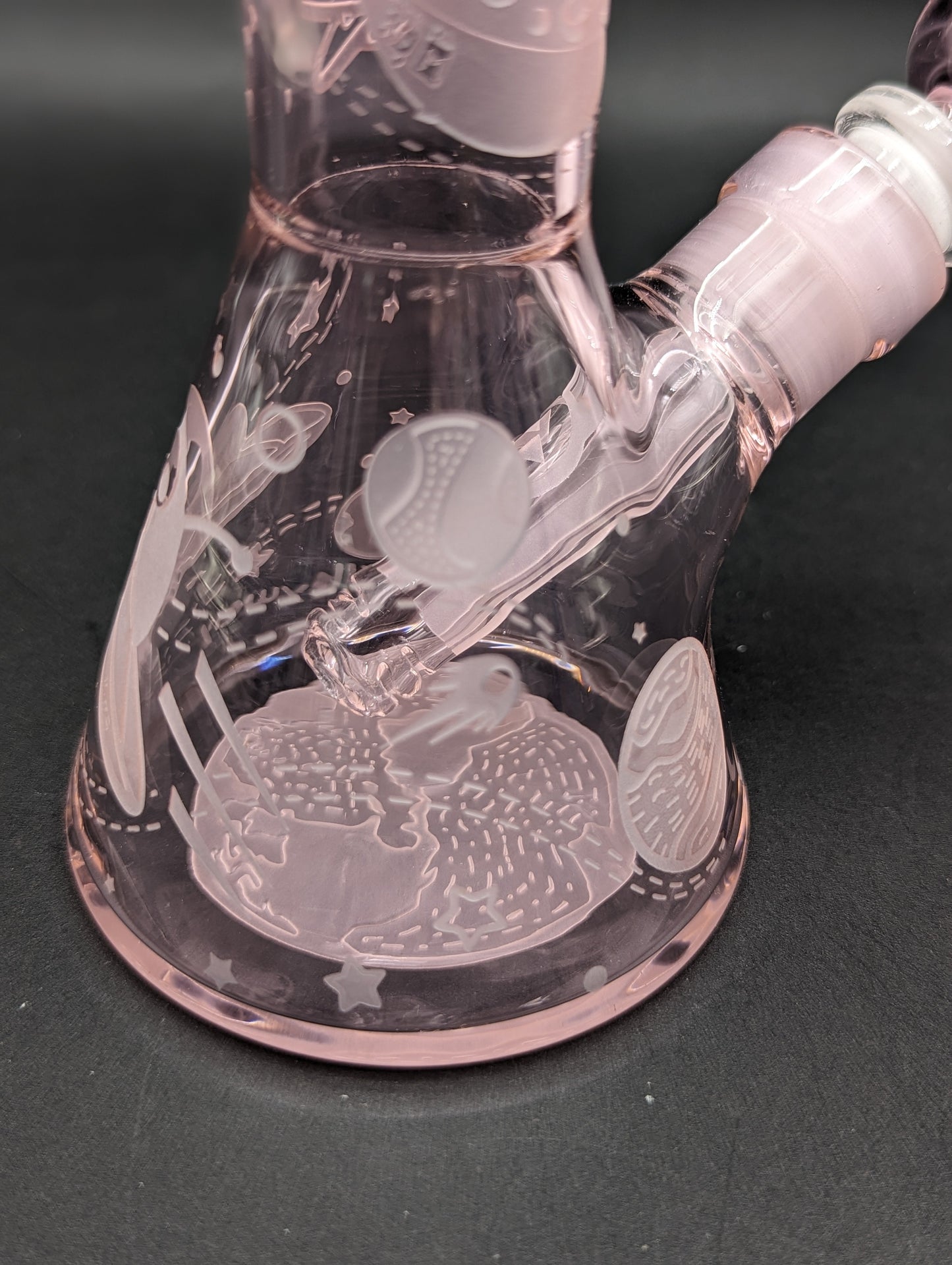 Milkyway Glass Space Odyssey 8" Beaker - Pink
