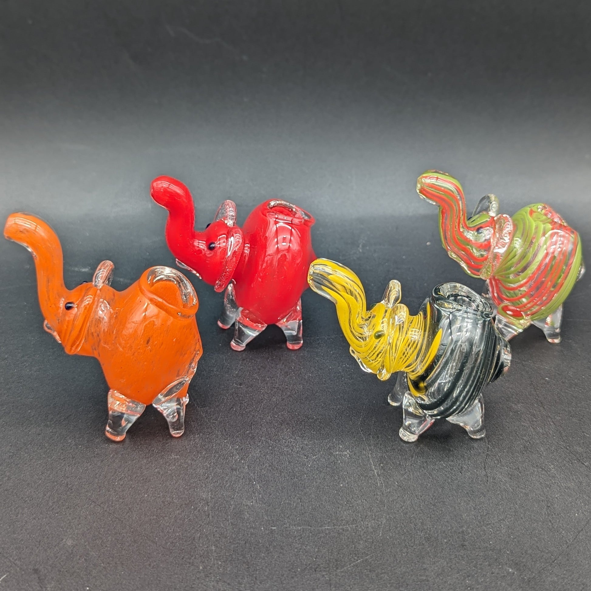 Mini Elephant Hand Pipe - Assorted Colors-Avernic Smoke Shop