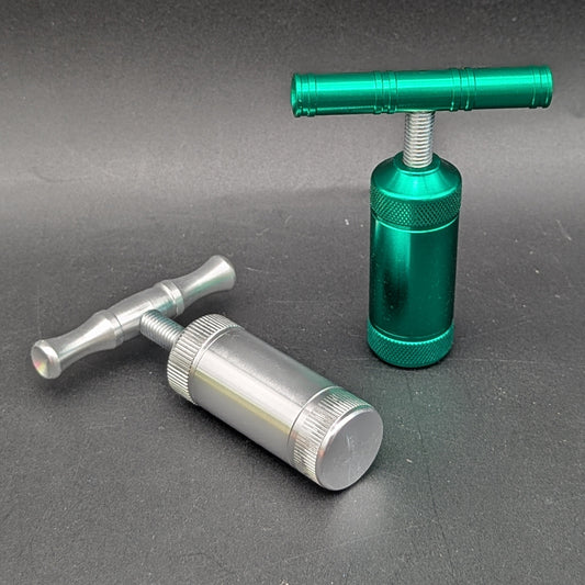 Mini T-Style Aluminum Pollen Press-Avernic Smoke Shop