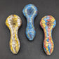 Mosaic Colorful Print Glass Spoon Pipe | 3.75"