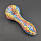 Mosaic Colorful Print Glass Spoon Pipe | 3.75"