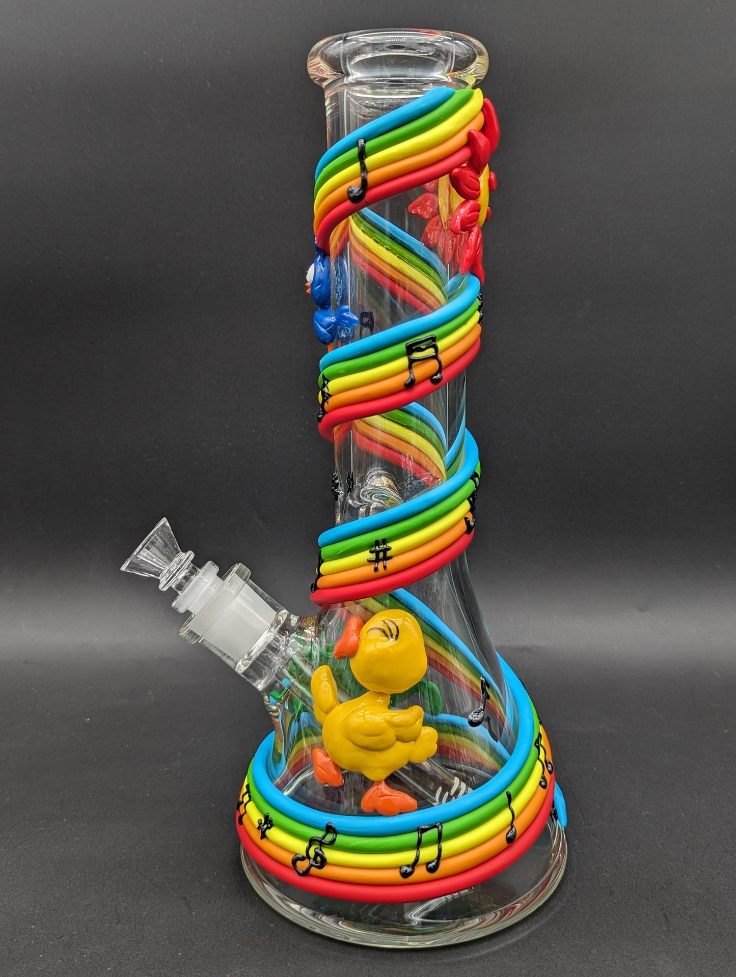 Musical Rainbow 12.5" 3D Beaker Bong
