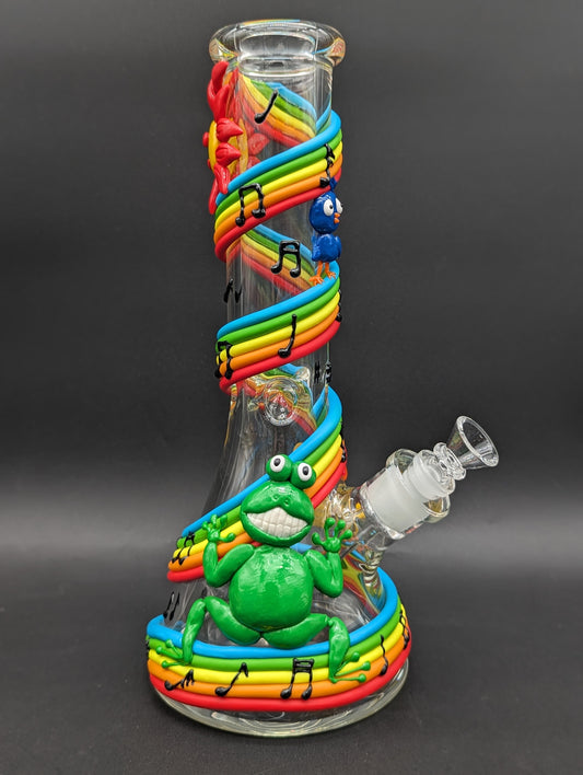 Musical Rainbow 12.5" 3D Beaker Bong